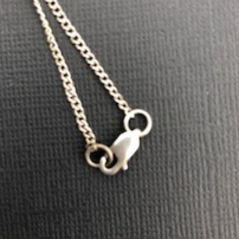 ⬇️Genuine Silver Triangle Necklace and Earrings - Picture 7 of 7
